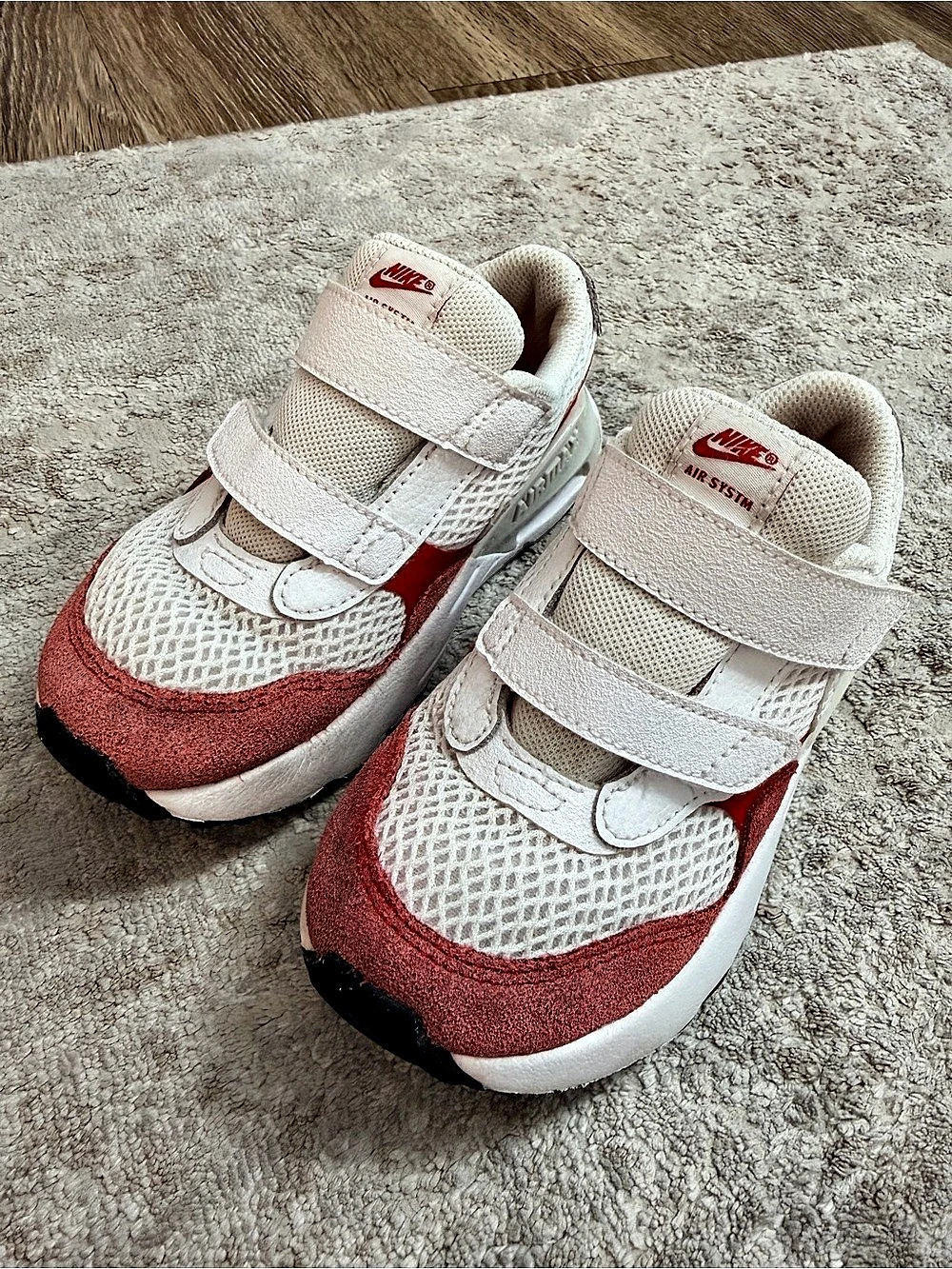 Nike Toddler Air Max SYSTM Sneakers Size 10C Red White